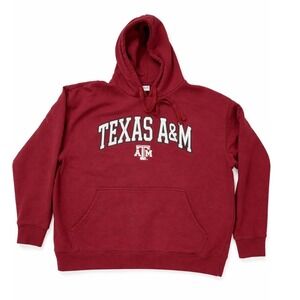 Texas A&M Hoodie XL Maroon Pullover Majestic Section 101 Aggies Sweatshirt‎ NCAA